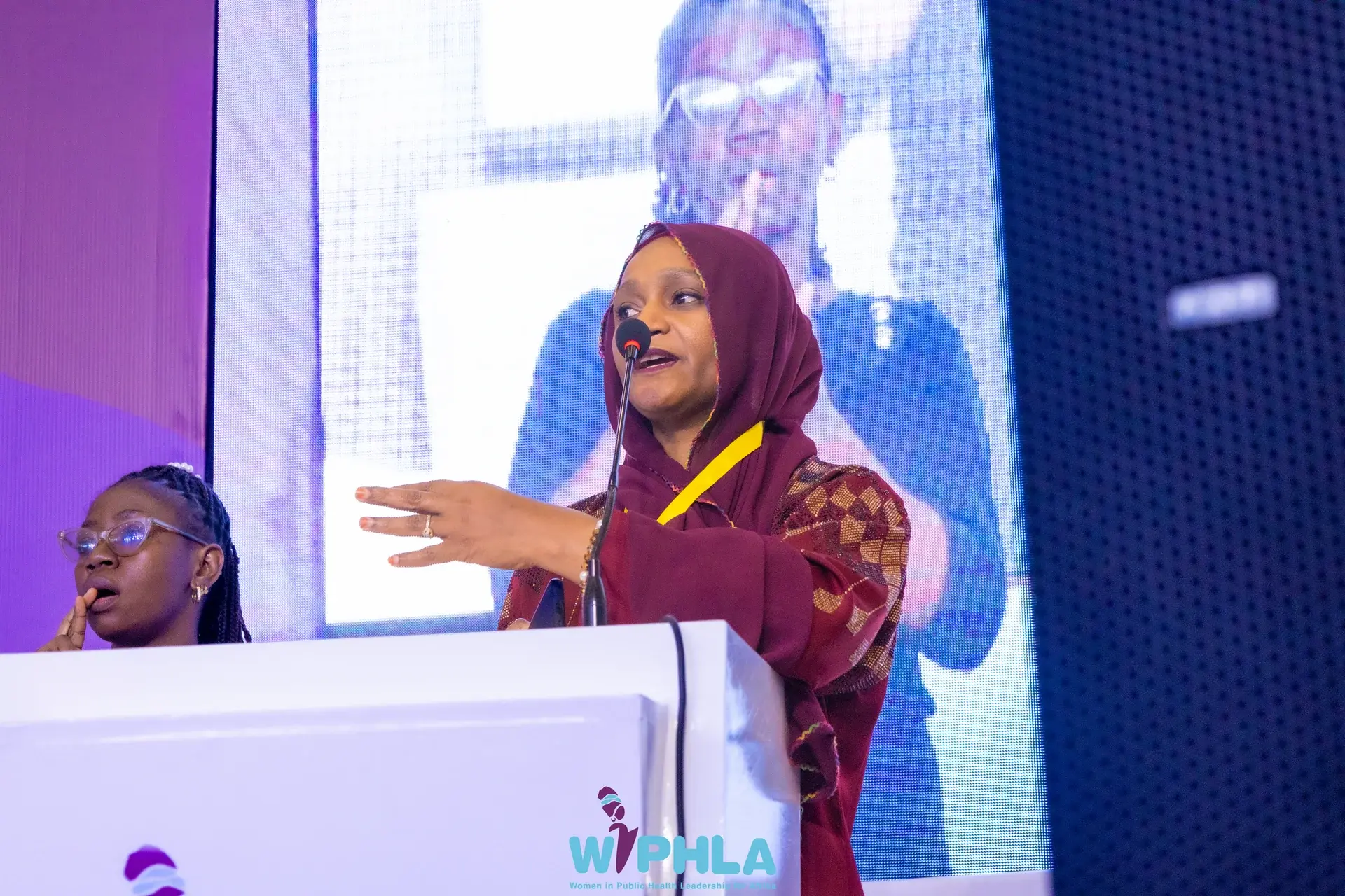 WiPHLA leaders in discussion at a convening
